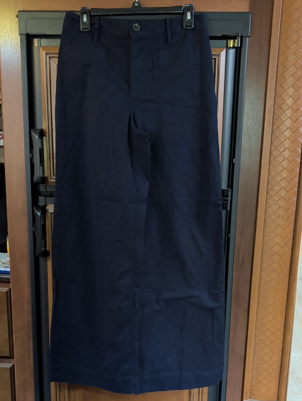 Free Assembly Classic Wide-Leg Pants in Navy